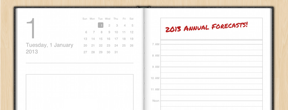 Annual Forecasts available for ordering!