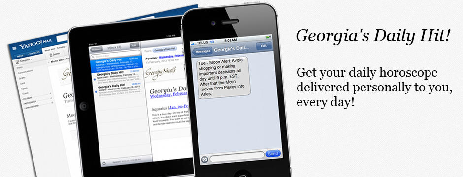 Georgia's Daily Hit! by phone or in your e-mail